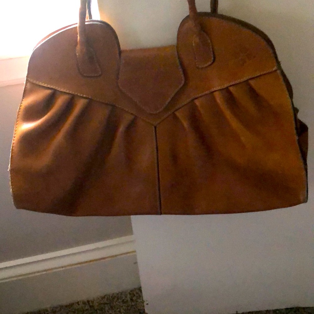 Patricia Nash Leather Tan Handbag Purse